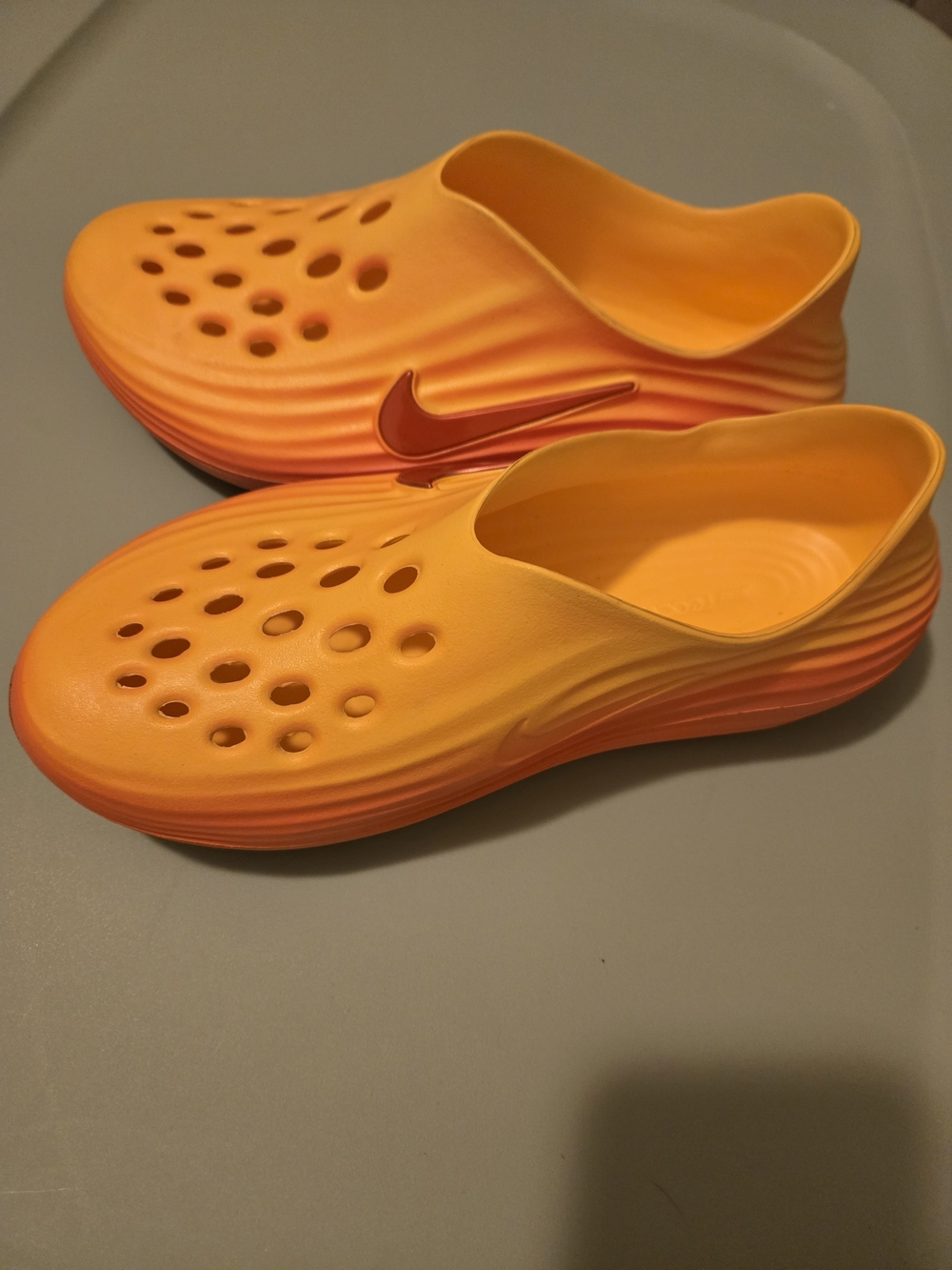 Nike Orange Gradient Slip-On Clog